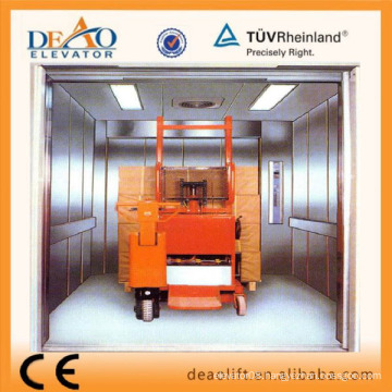 Stainless Steel Freight Elevator with Machine Room